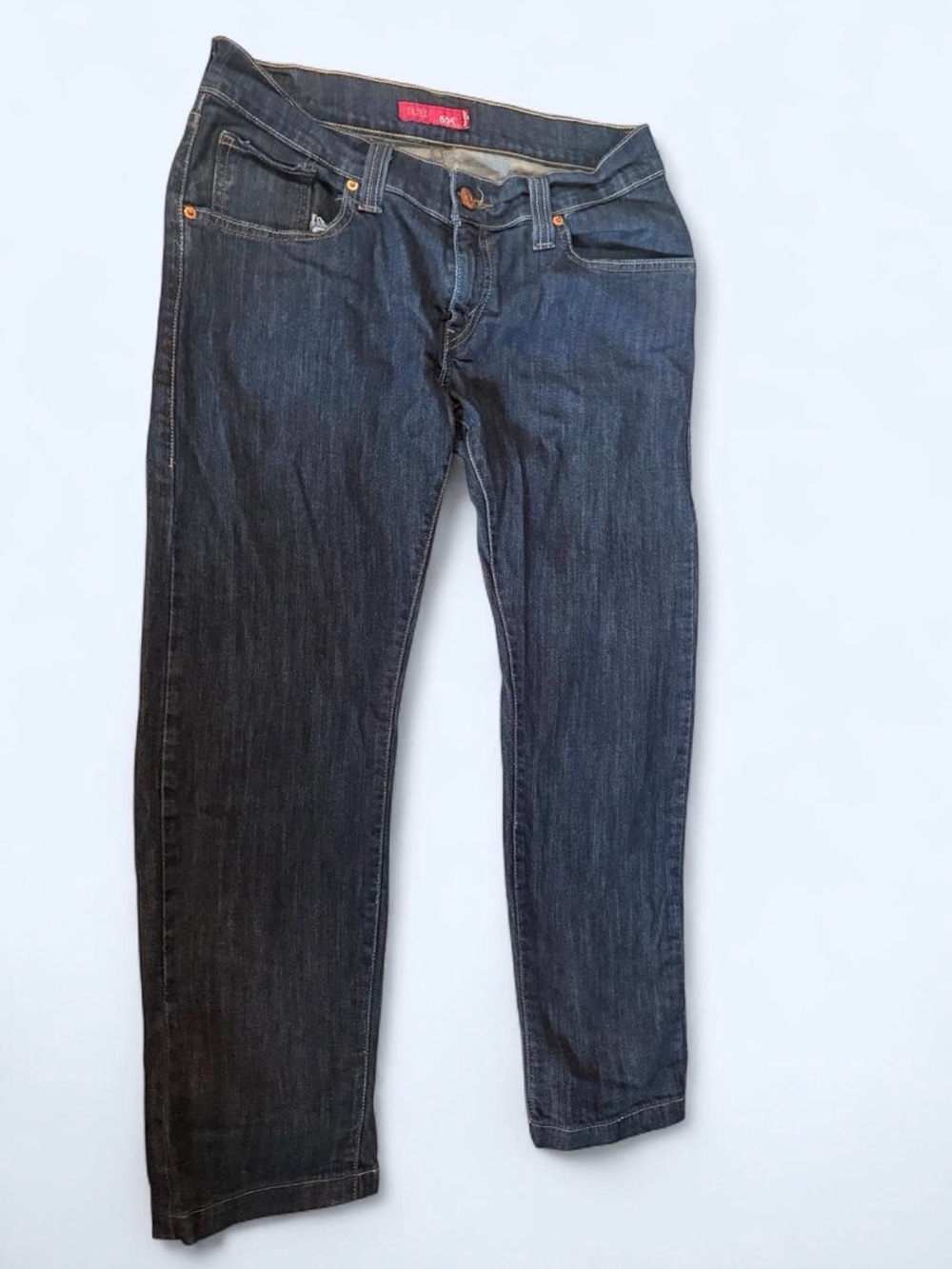 Dark Wash Levi’s 504 Tilted Straight Leg Jeans